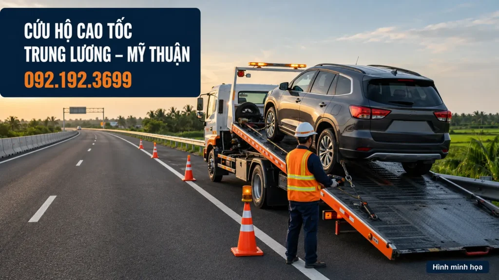 Xe cứu hộ cao tốc Trung Lương Mỹ Thuận 24/7